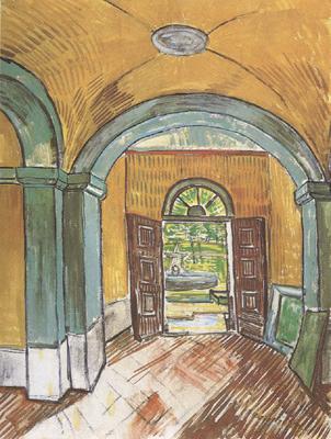 Vincent Van Gogh The Entrance Hall of Saint-Paul Hospital (nn04) oil painting image